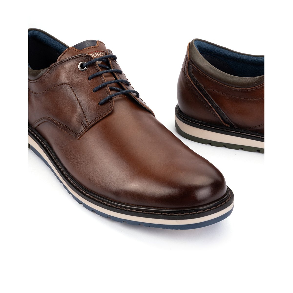 Chaussures à lacets cuir Berna XL cuero, PIKOLINOS