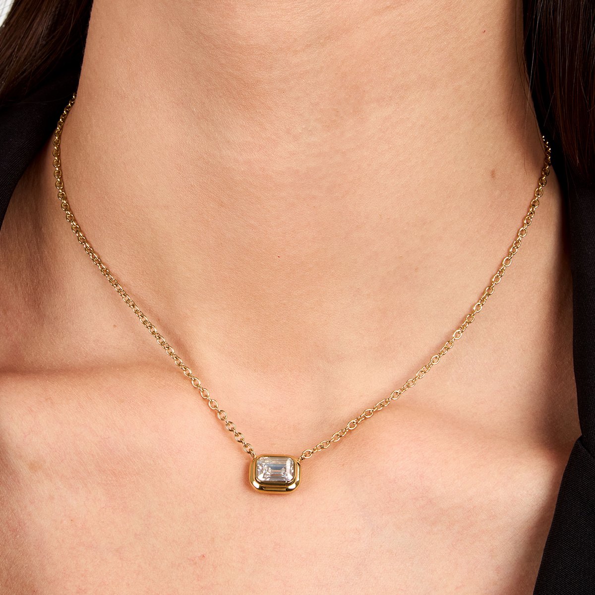 Collier T-DESIGN blanc, TRUSSARDI
