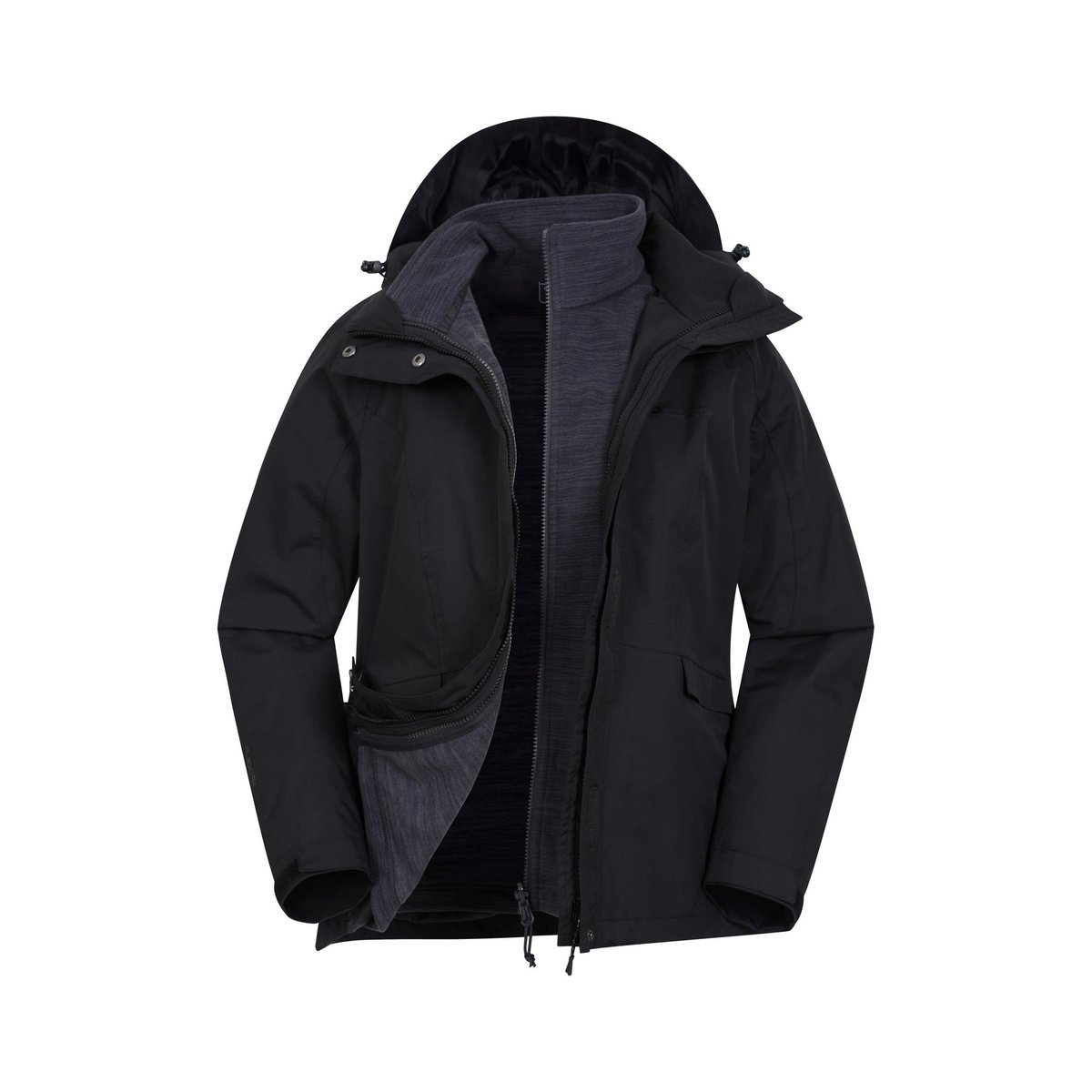 Veste imperméable THUNDERSTORM noir, MOUNTAIN WAREHOUSE