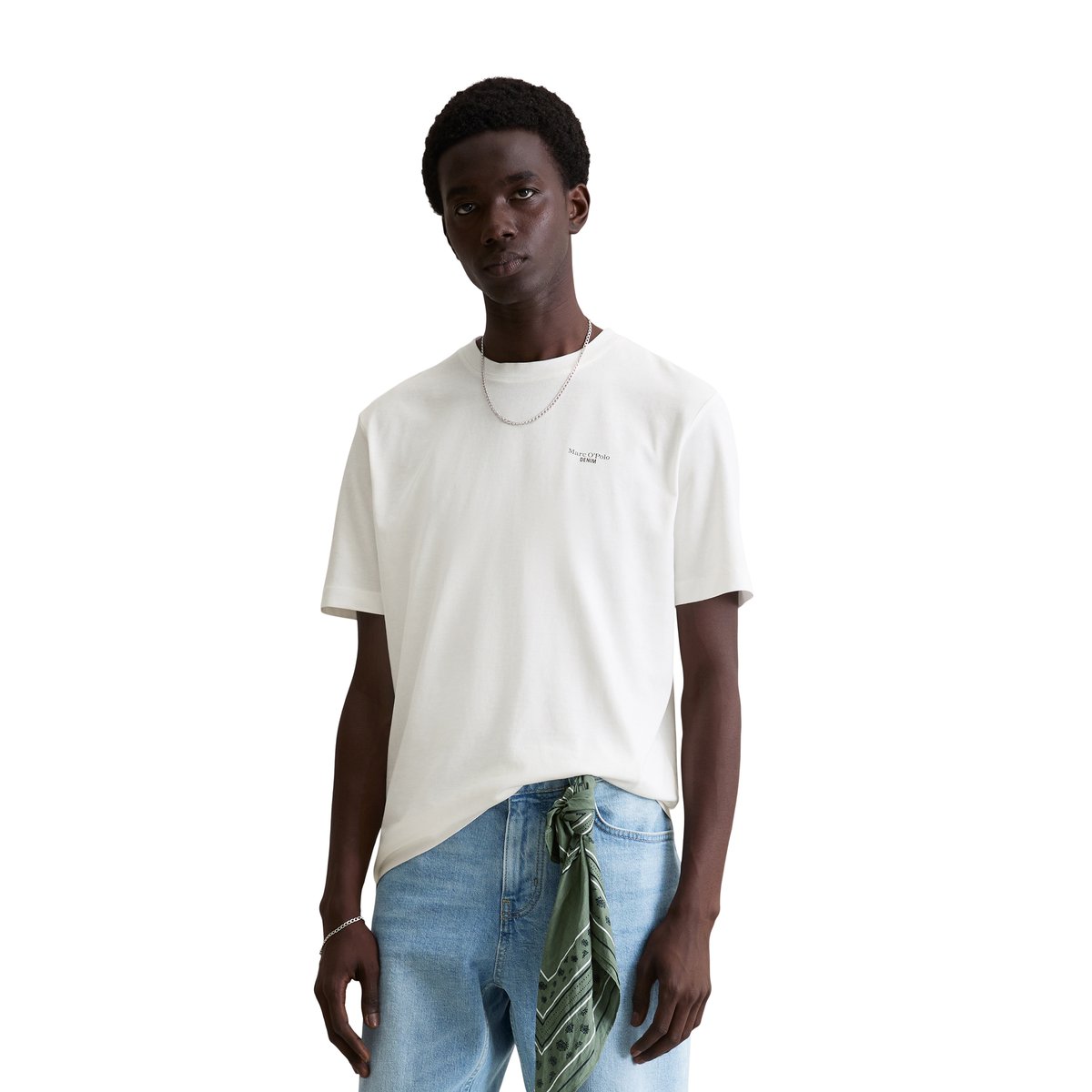T-shirt regular en paquet de 2 vert fonce, MARC O’POLO DENIM