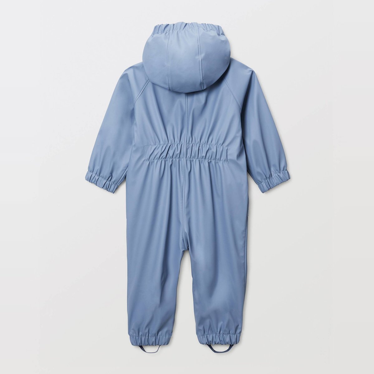 Combinaison de pluie unie avec capuche amovible doublée en polaire avec du polyester recyclé lavendula, BOUT'CHOU
