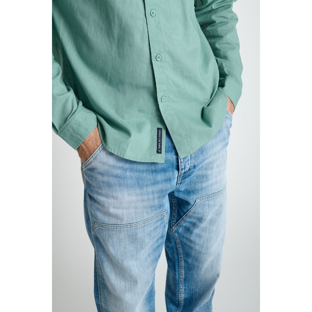 Chemise RELIS aqua, LE TEMPS DES CERISES