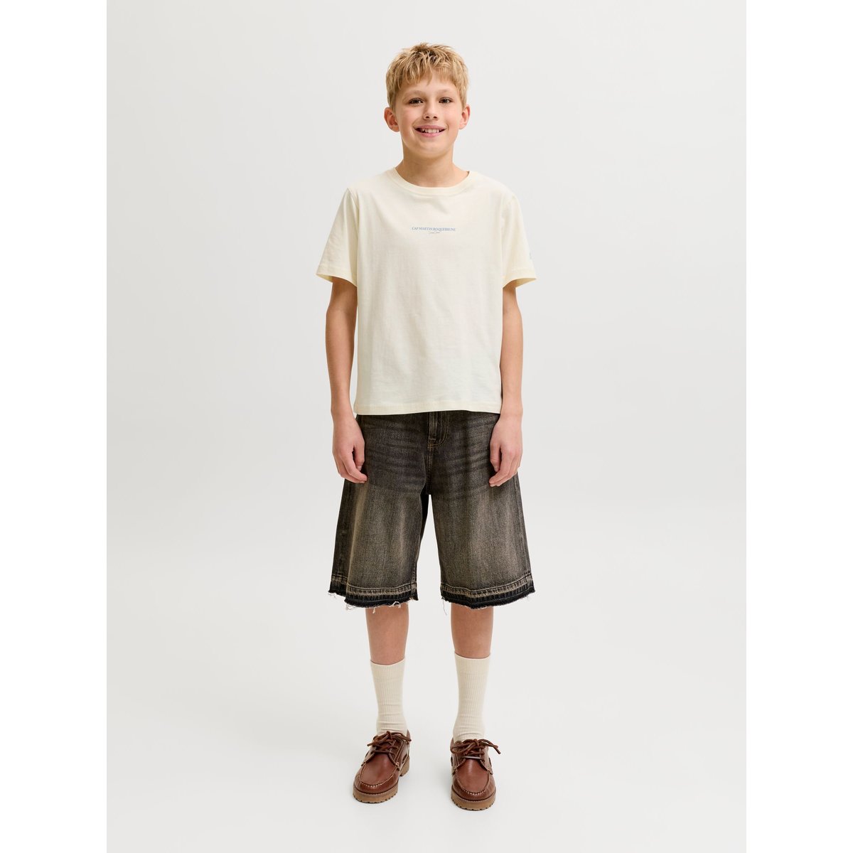 T-Shirt antique white, JACK & JONES JUNIOR