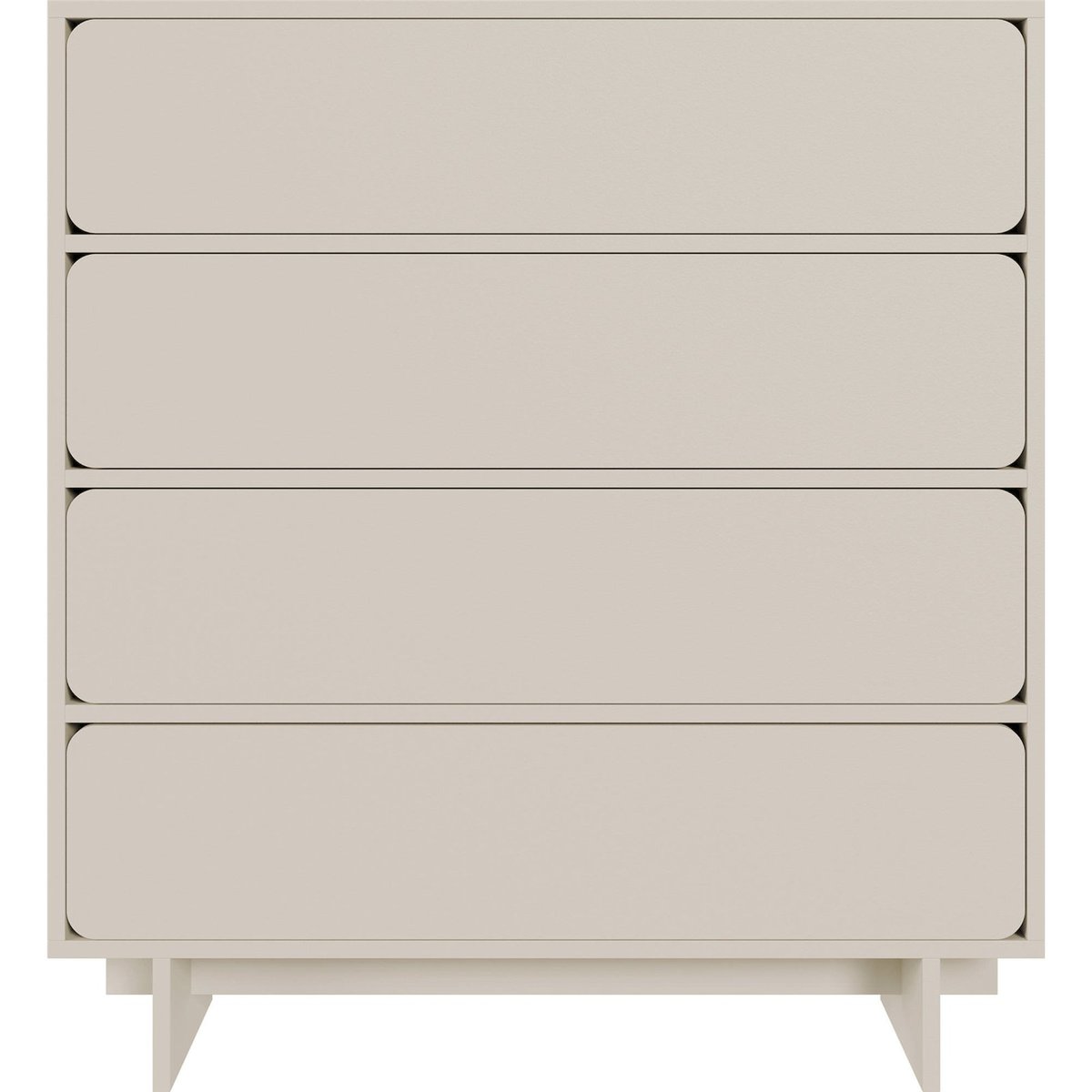 Commode 4 tiroirs collection WUWU gris beige, RECOLLECTION