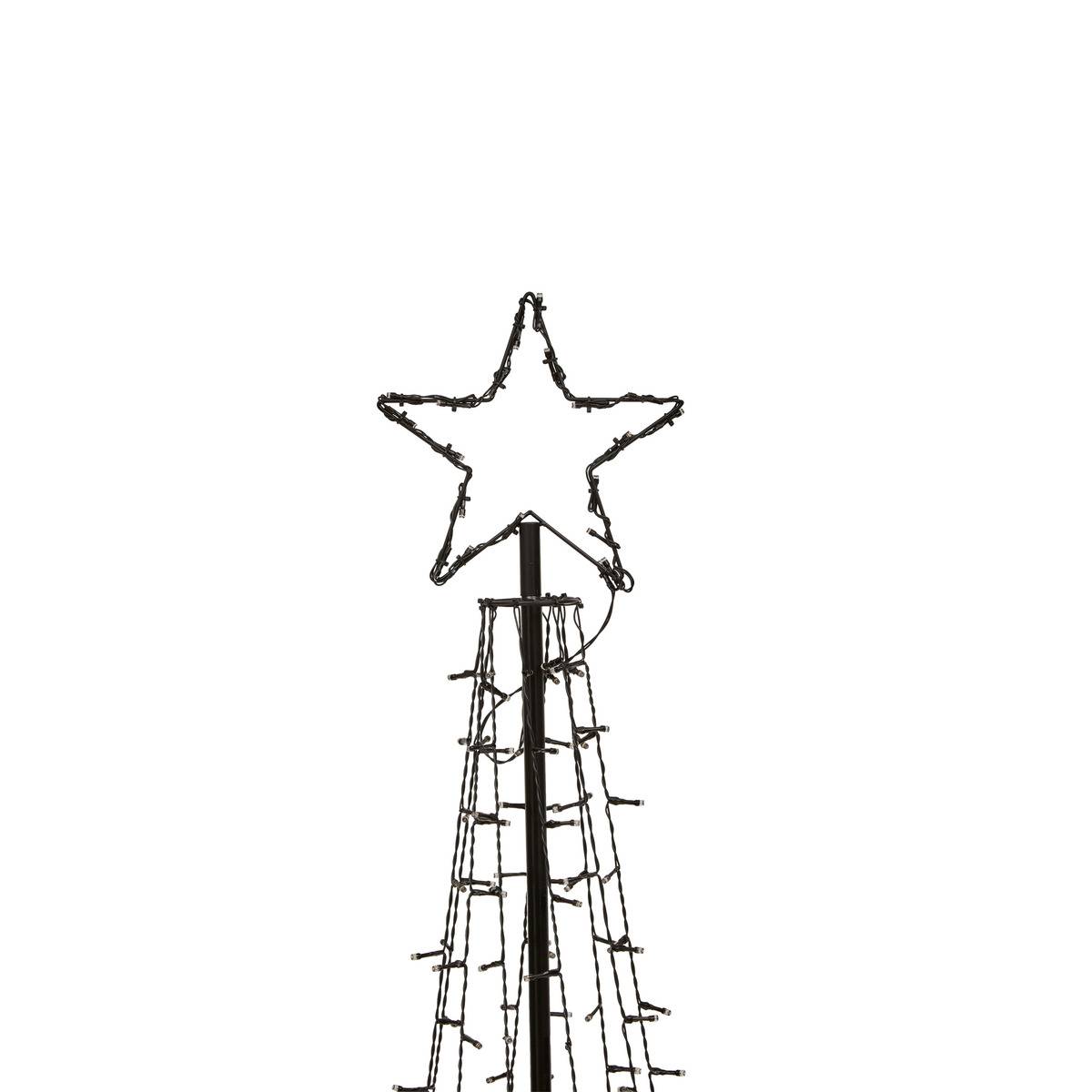 Décoration extérieure sapin 330 LED H180 cm noir, FEERIC LIGHTS & CHRISTMAS