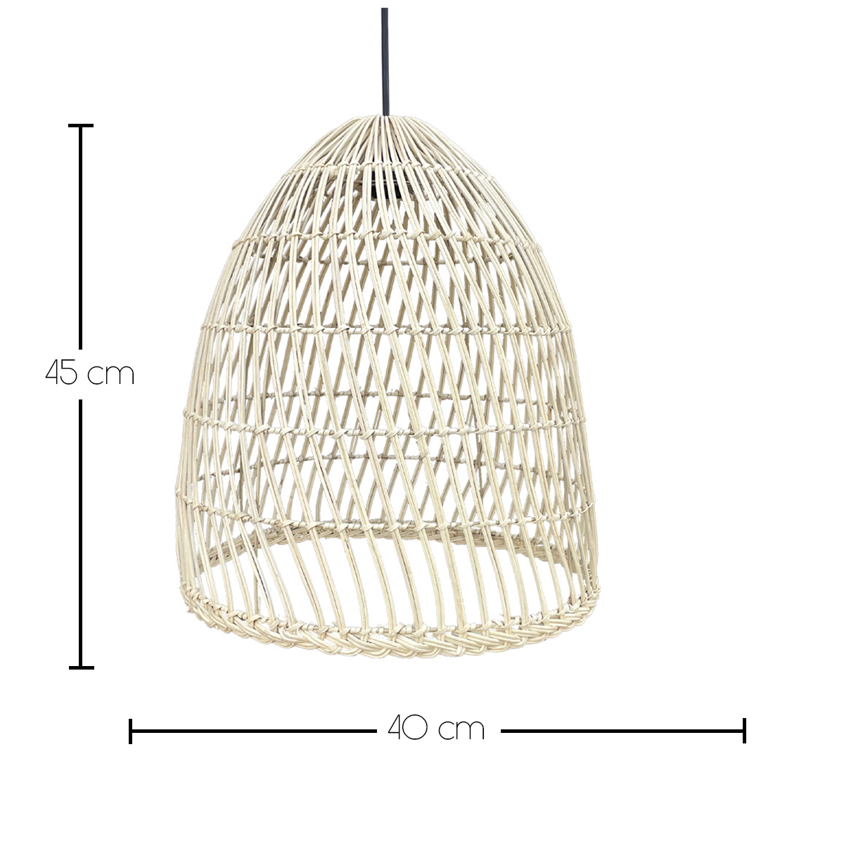 Suspension secteur PAULO OUTDOOR CABLE beige, LUMISKY
