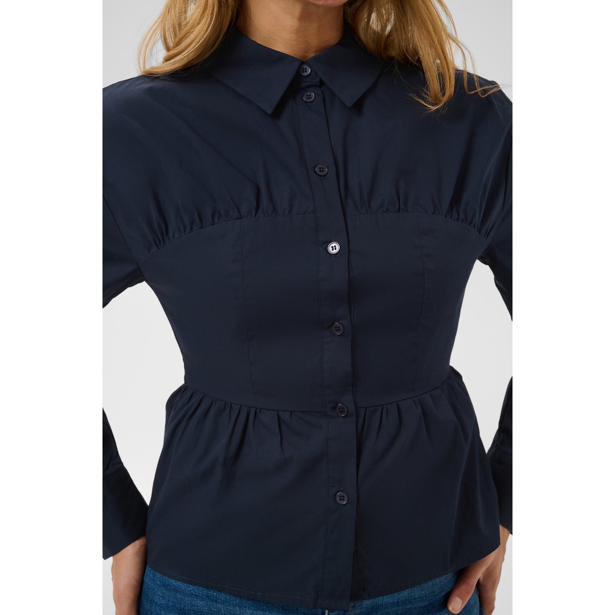 Chemise à manches longues bleu dark sapphire, KAFFE