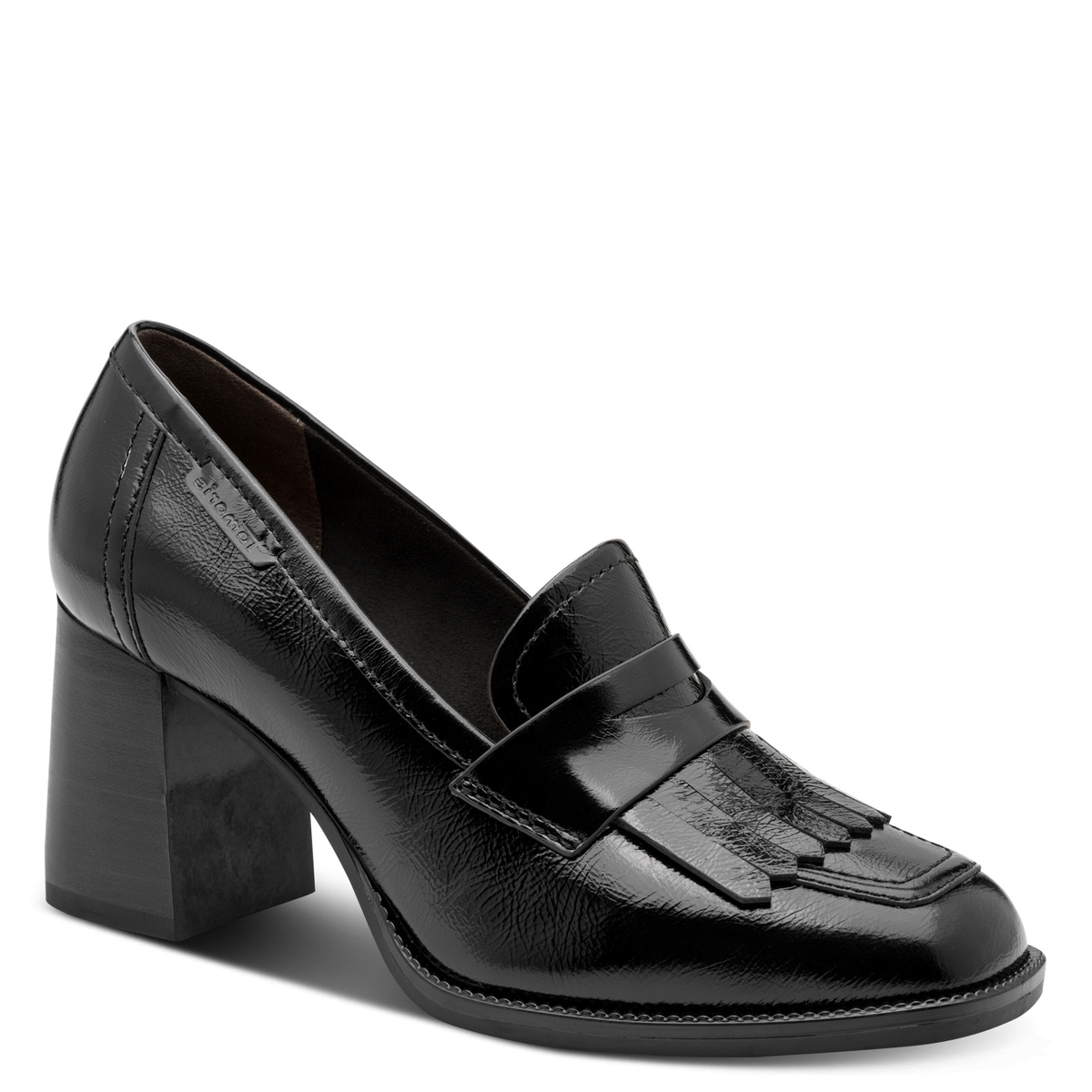 Trotteur en cuir noir, TAMARIS