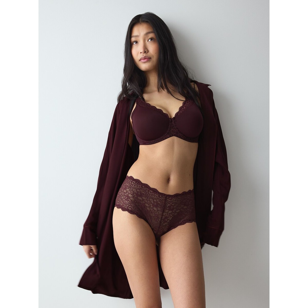 Culotte maxi Amourette bordeaux , TRIUMPH