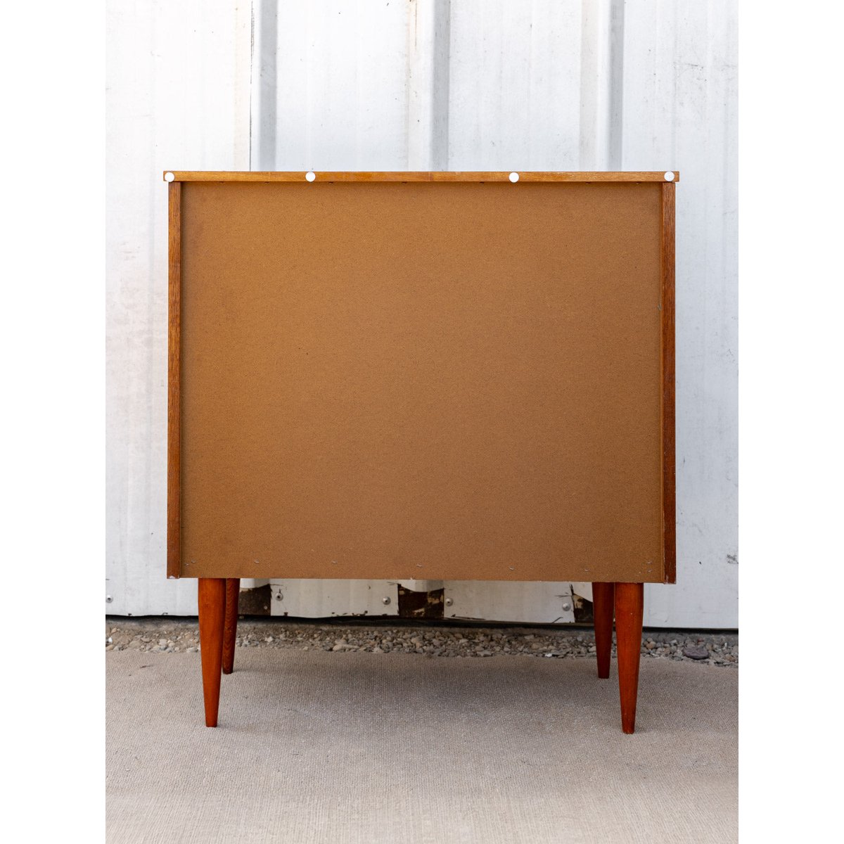 Commode scandinave en bois Olga N°697 - Bon état bois foncé, DEBONGOUT