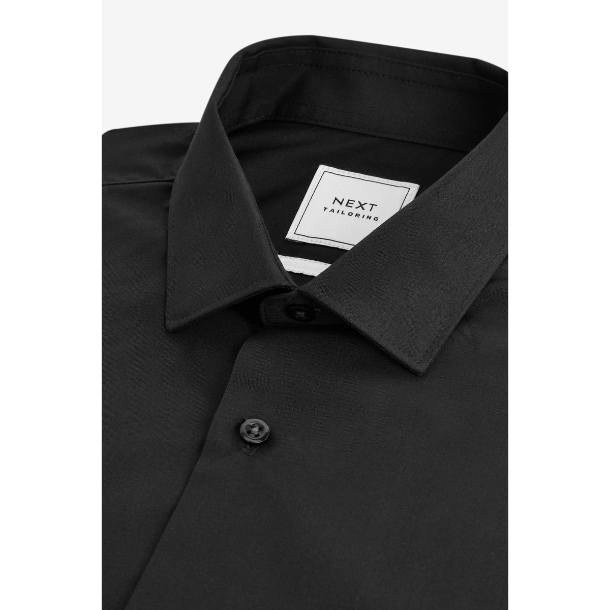Chemise facile d'entretien à poignet double noir, NEXT