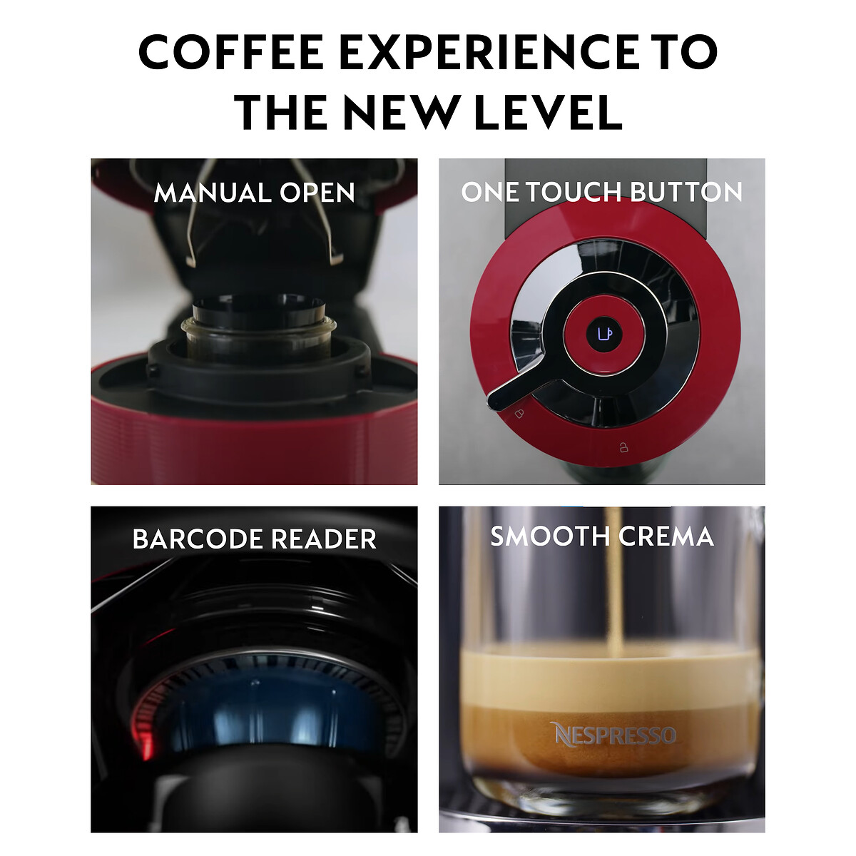 Nespresso by De'longhi Vertuo Next Coffee Pod Machine white, NESPRESSO