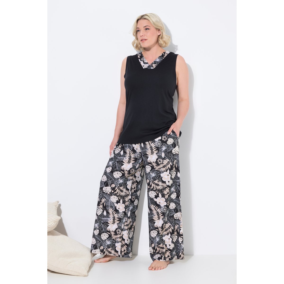 Pyjama 2 pièces noir, ULLA POPKEN