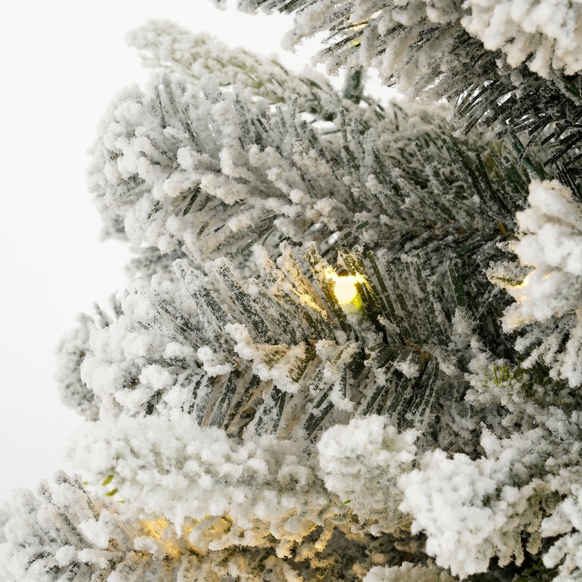 Sapin de Noël artificiel enneigé avec LED H60 cm GRIMSHAW blanc chaud, BLACK BOX TREES