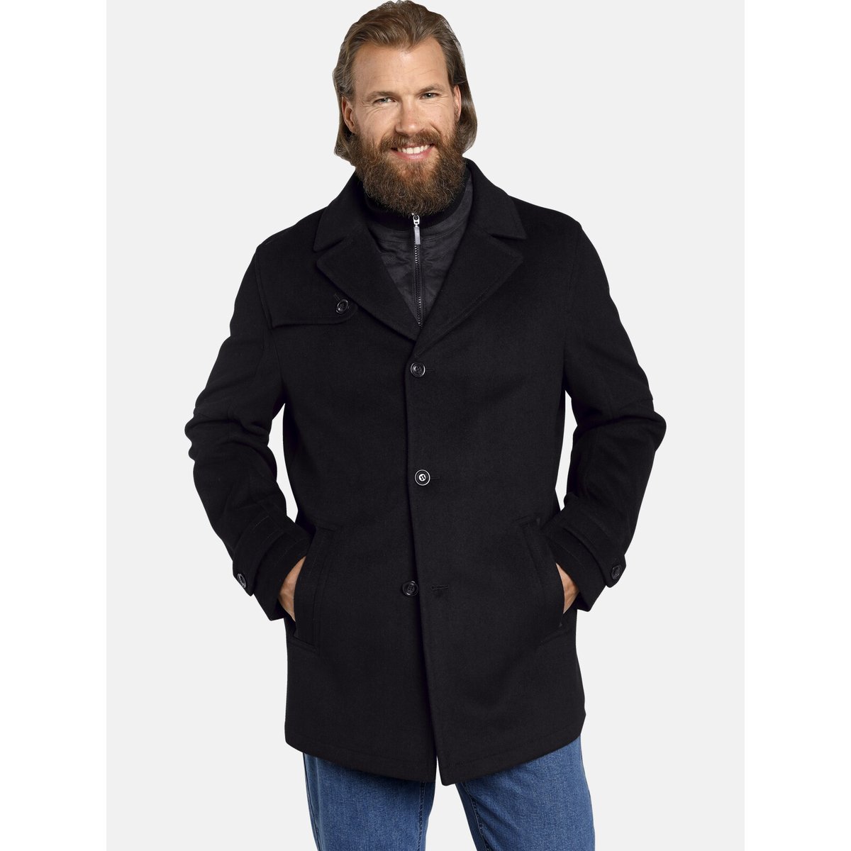 Veste TJORVE noir, JAN VANDERSTORM