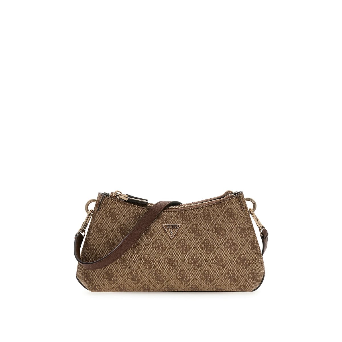 Mini Sac À Bandoulière Noelle 4G Logo marron multi, GUESS