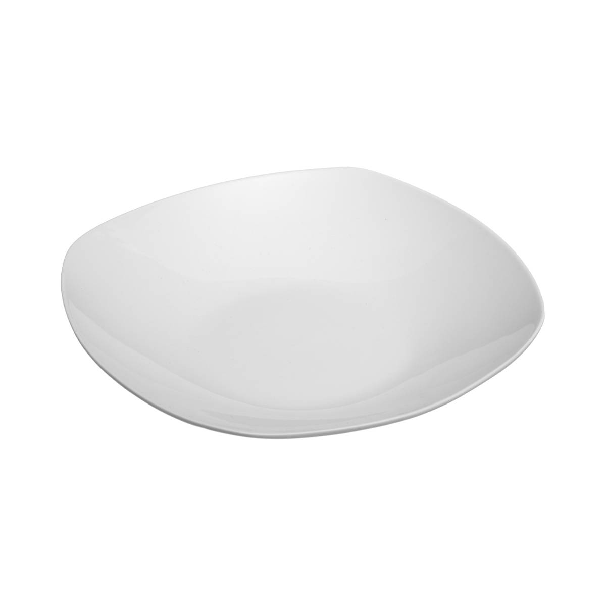 Lot de 6 assiettes en porcelaine PLAZA blanc, SECRET DE GOURMET