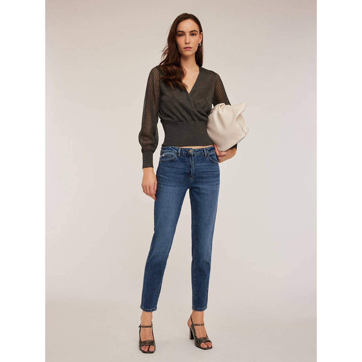 Jean slim fit Kendall bleu, MOTIVI