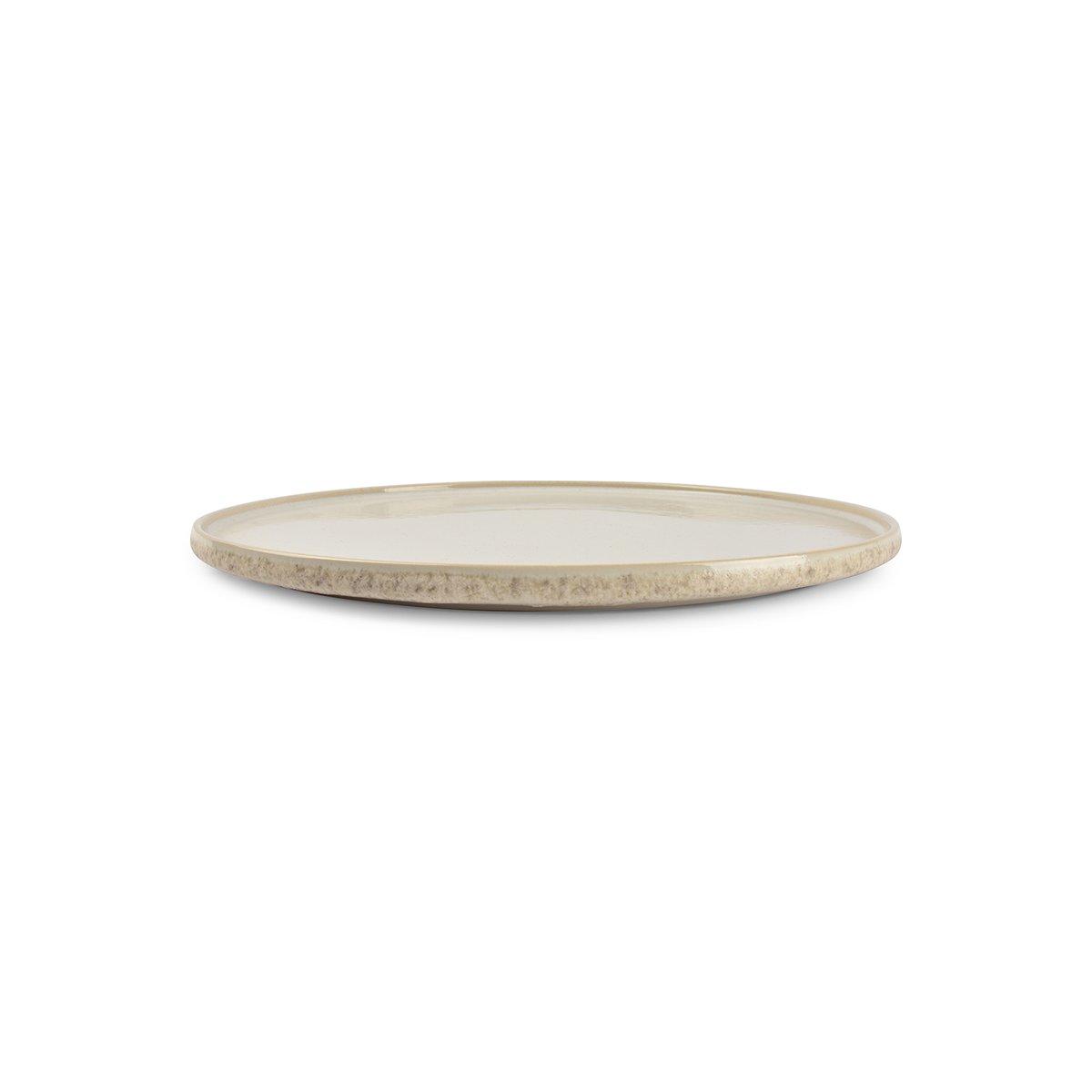 Lot de 4 assiettes FARO beige, SP COLLECTION