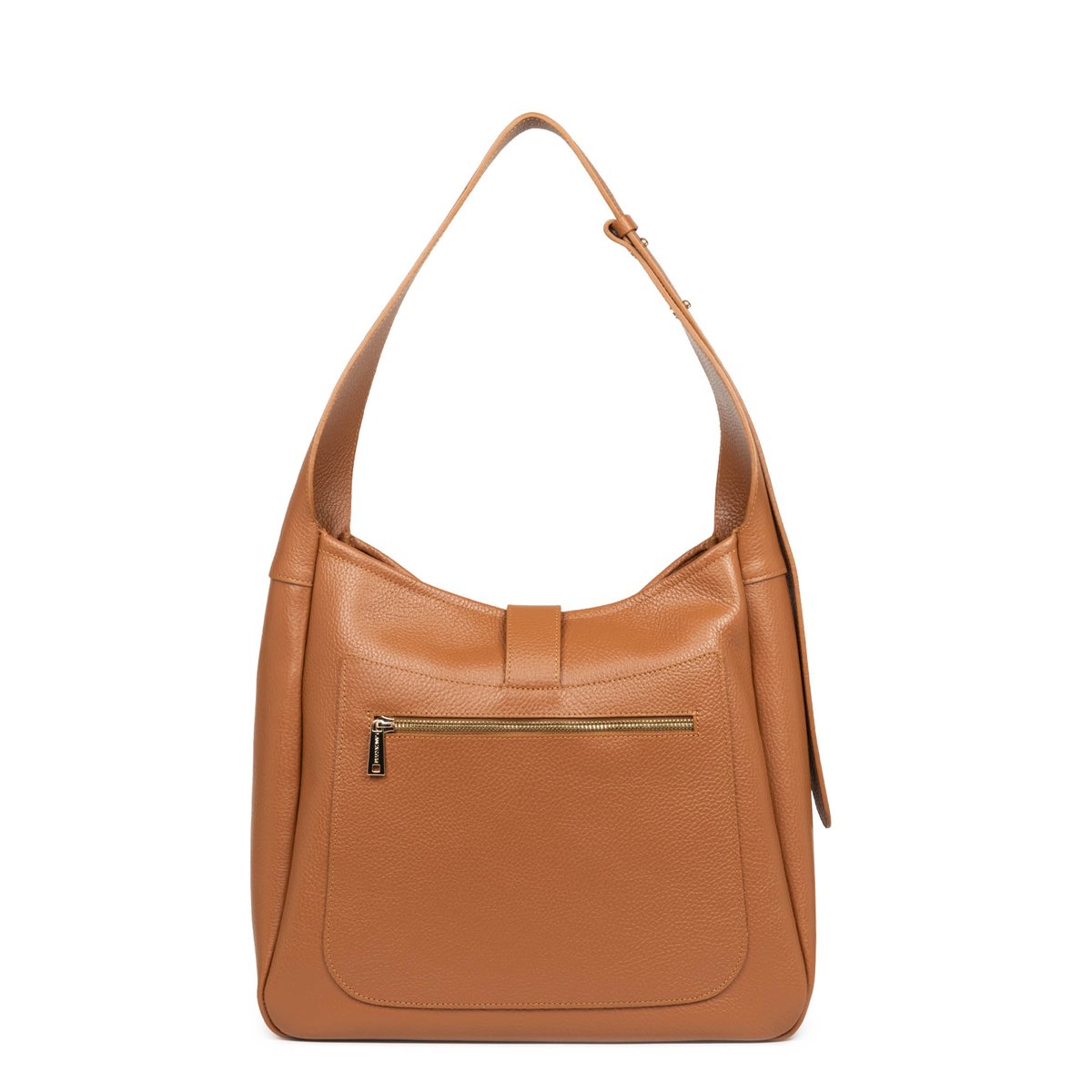 Grand sac seau, Made in France TOP DOUBLE camel - in - orange, LANCASTER