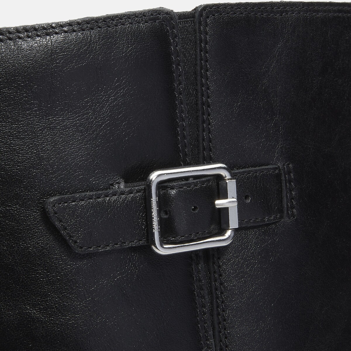 Bottes à talons en cuir Stine Heights Tall Zip Up noir, TIMBERLAND