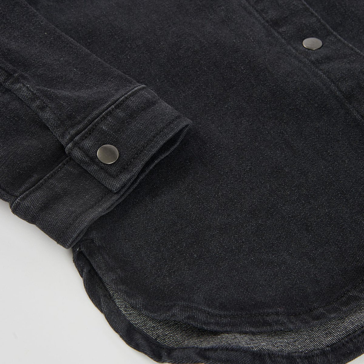 Robe fille en denim noir, BOBOLI