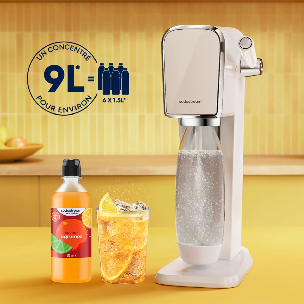 Concentré AGRUMES 440ml couleur unique, SODASTREAM