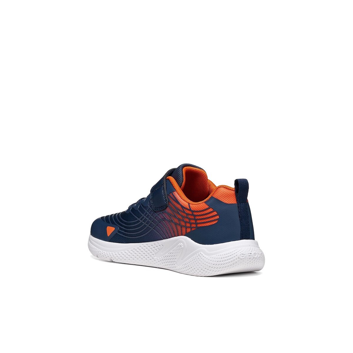 Kids Sprintye Breathable Trainers navy/orange, GEOX