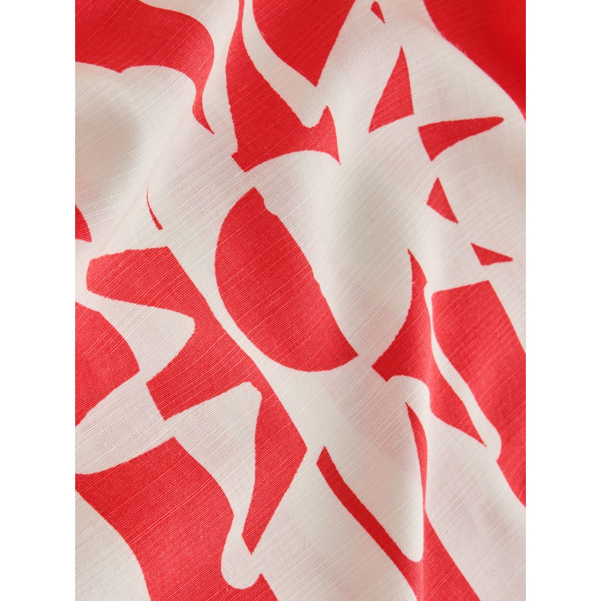 Pantalon large avec pli sur le devant imprimé soleil à rayures rouges et blanches, NEXT