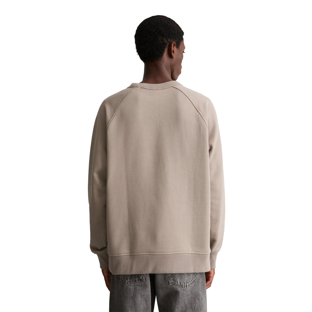 Sweat-shirt ample à la texture marquée marron, MARC O’POLO DENIM