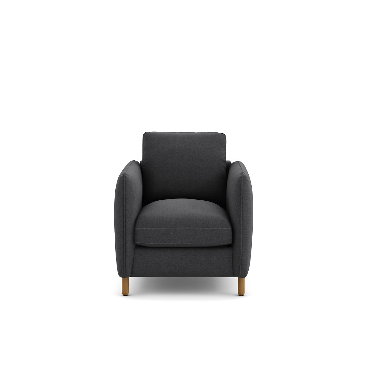 Fauteuil polyester, Loméo miel, LA REDOUTE INTERIEURS