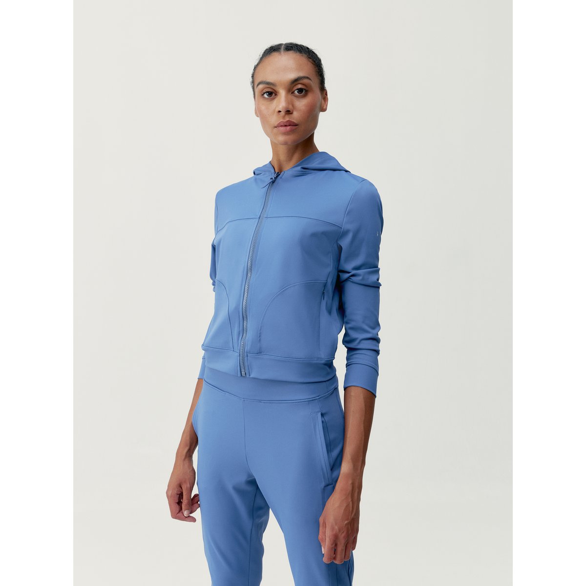 Veste de sport zippée Performance Athleisure NOVA bleu céleste, BORN