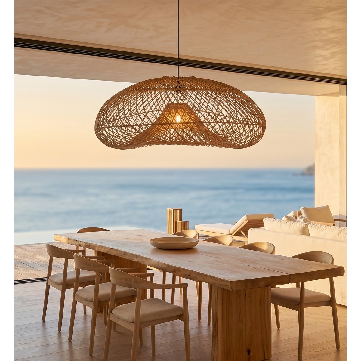 Abat-jour seul SEVIA beige, LUMISKY