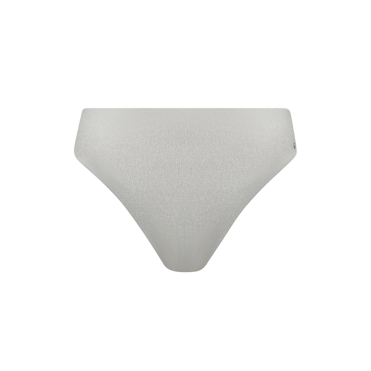 Bas maillot slip de bain échancré taille haute BLUE LAGOON argent, LISCA