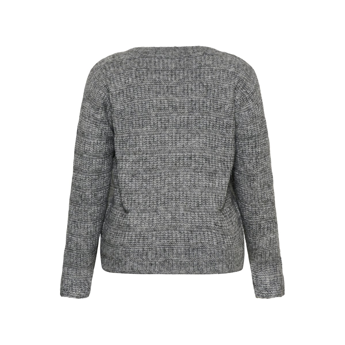 Pullover tricoté gris grey melange, KAFFE CURVE