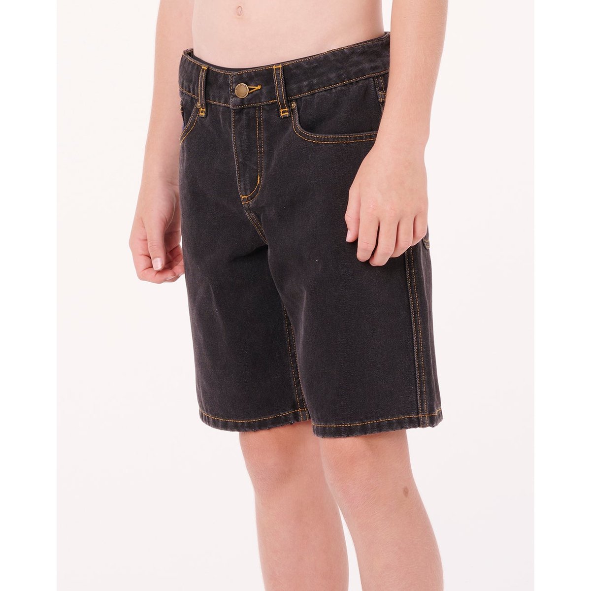 Short en jean HYPED UP20" noir délavé, RIP CURL