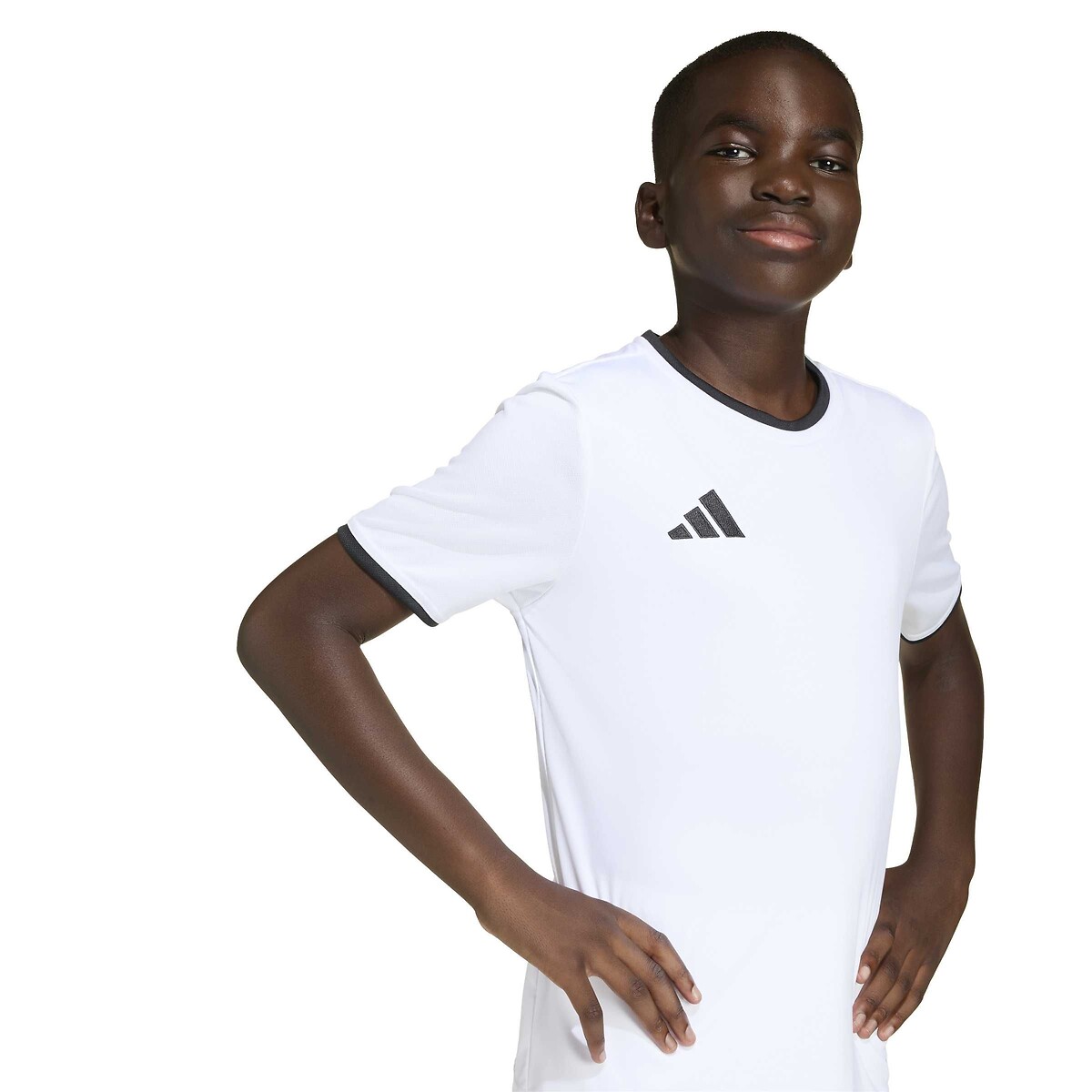 T-shirt à manches courtes de football blanc, adidas Performance