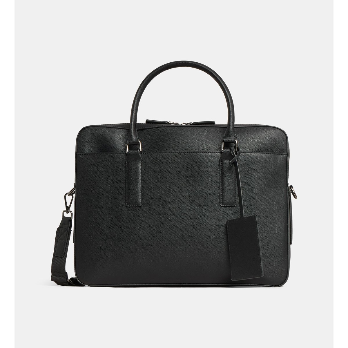 Sac d'ordinateur porte-documents louis effet saffiano gris, GALERIES LAFAYETTE