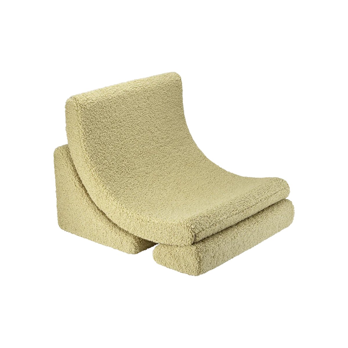 Pouf Fauteuil Teddy LUNE matcha, WIGIWAMA