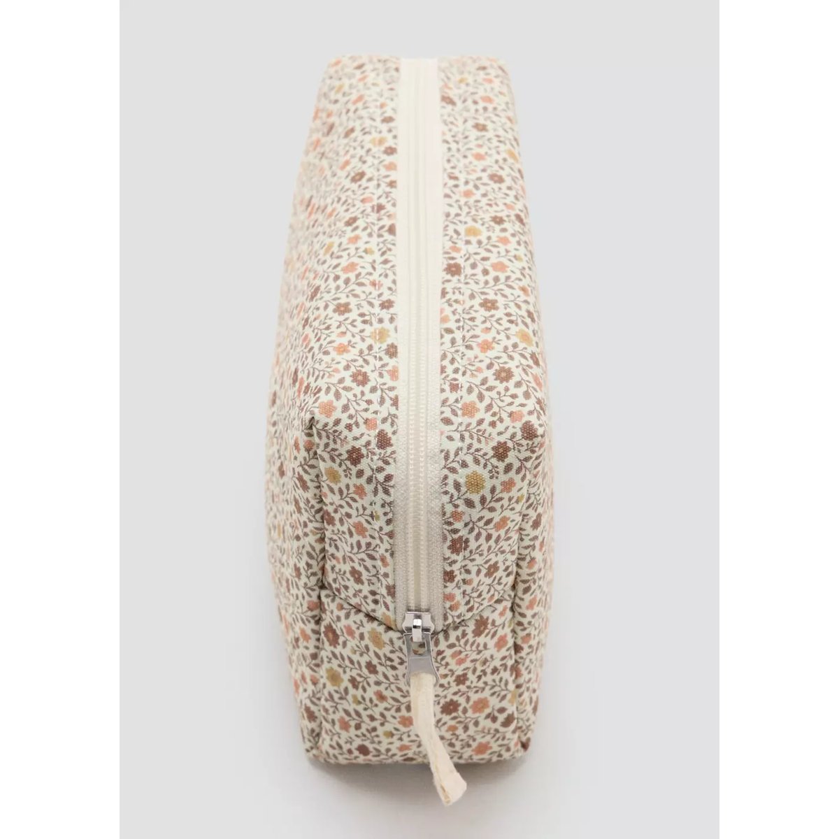 Sac cosmétique à fleurs blanc cassé, MANGO BABY