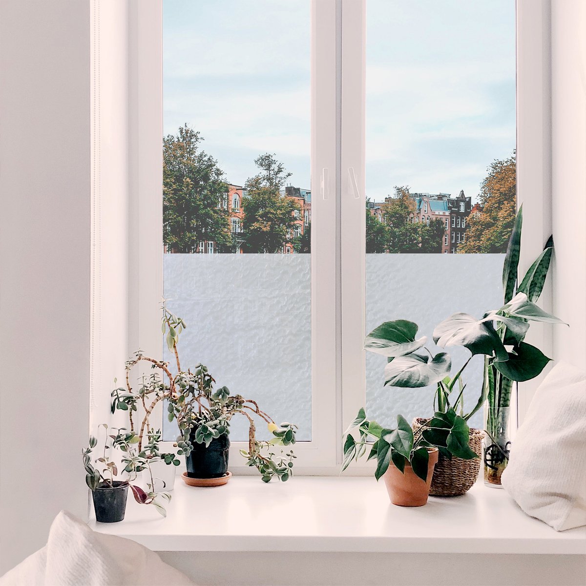 Adhésif décoratif pour vitres Nuages blanc, ART FOR THE HOME