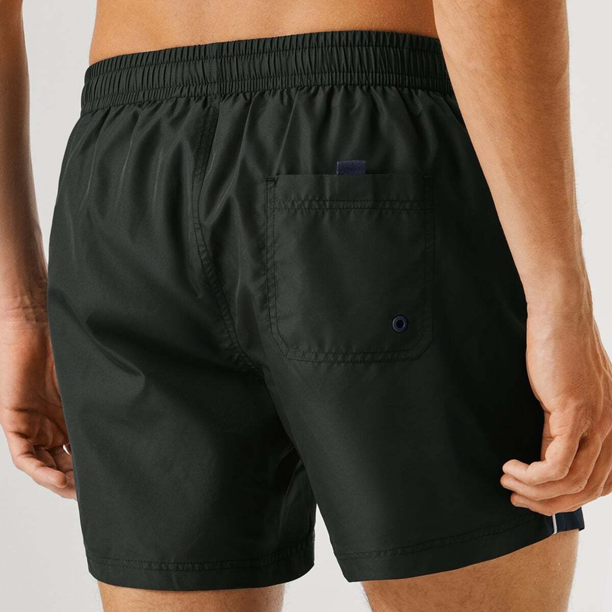 Short De Bain Bermuda Avec Logo Imprimé noir, PEPE JEANS