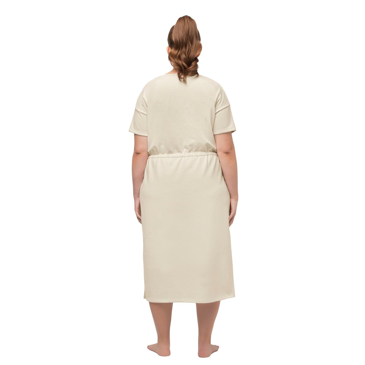 Robe d'intérieur en molleton craie, ULLA POPKEN