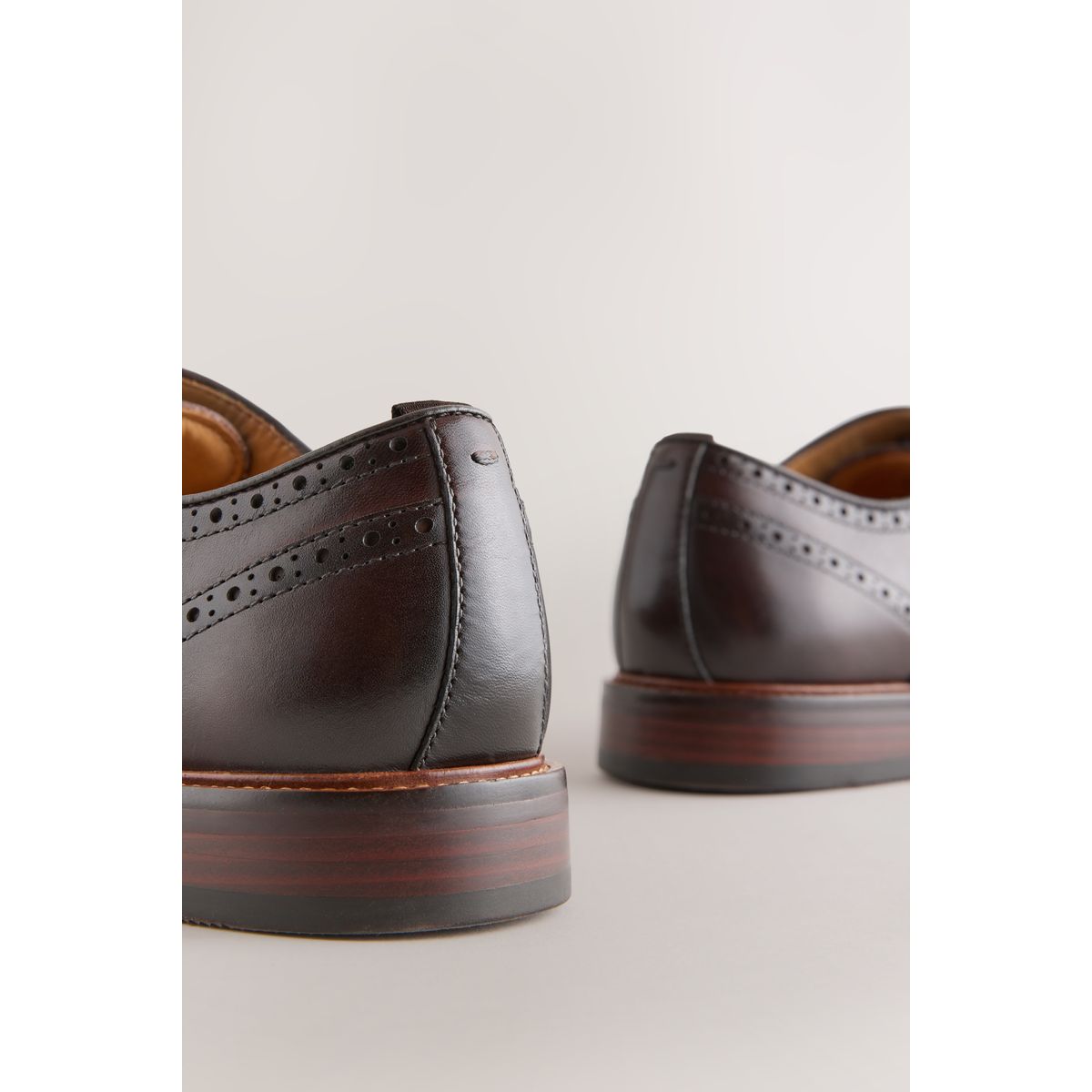 Chaussures oxford à bout golf marron, NEXT