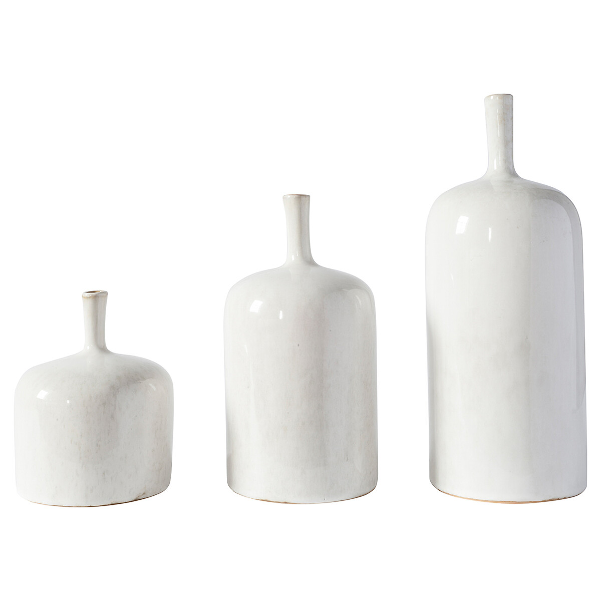 Set of 3 Ceramic Vase Ornaments natural, ÉDITÉ