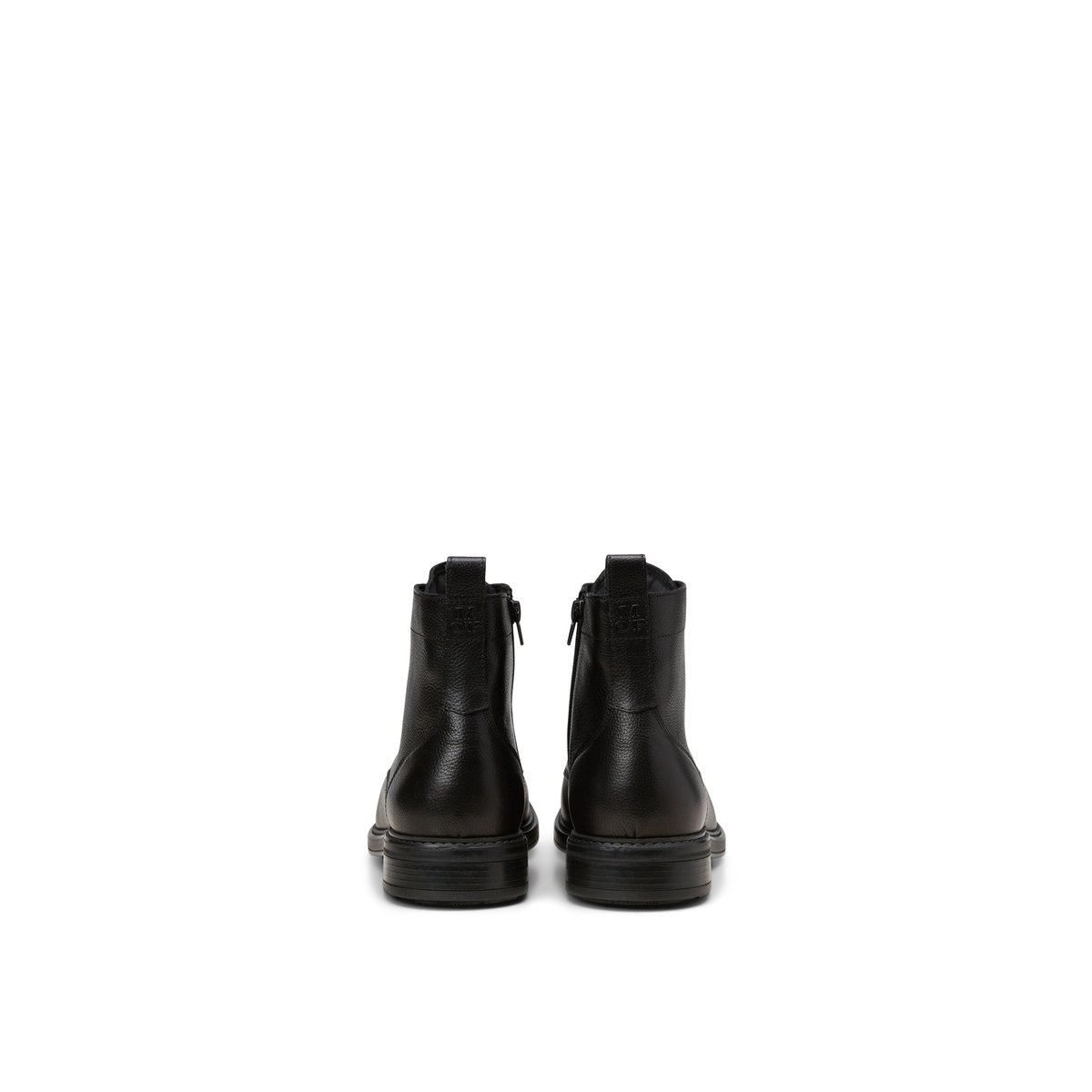 Bottes à lacets avec zip intérieur noir, MARC O'POLO