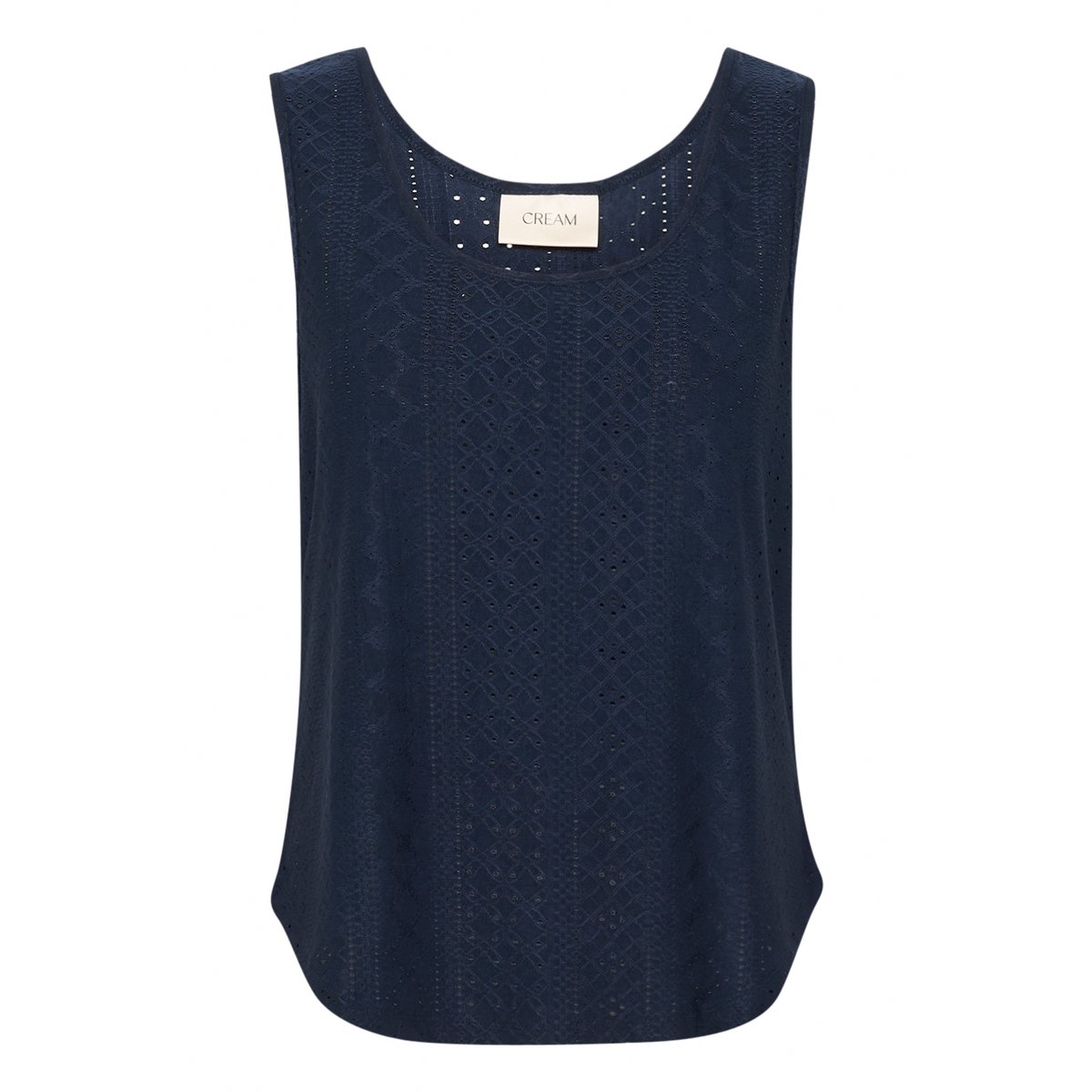 Jersey top bleu navy blazer, CREAM