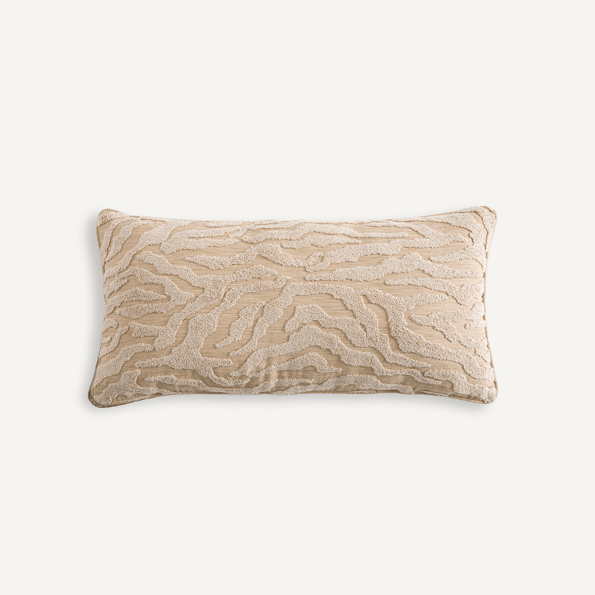 Megara Embroidered Fleece Cushion Cover amber beige, AM.PM