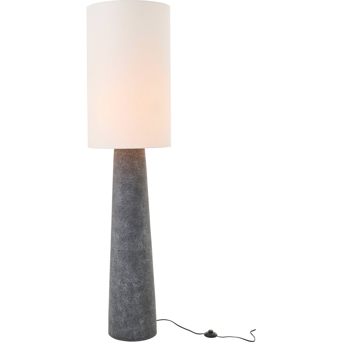 Lampadaire en fibre de verre noir et blanc, RECOLLECTION