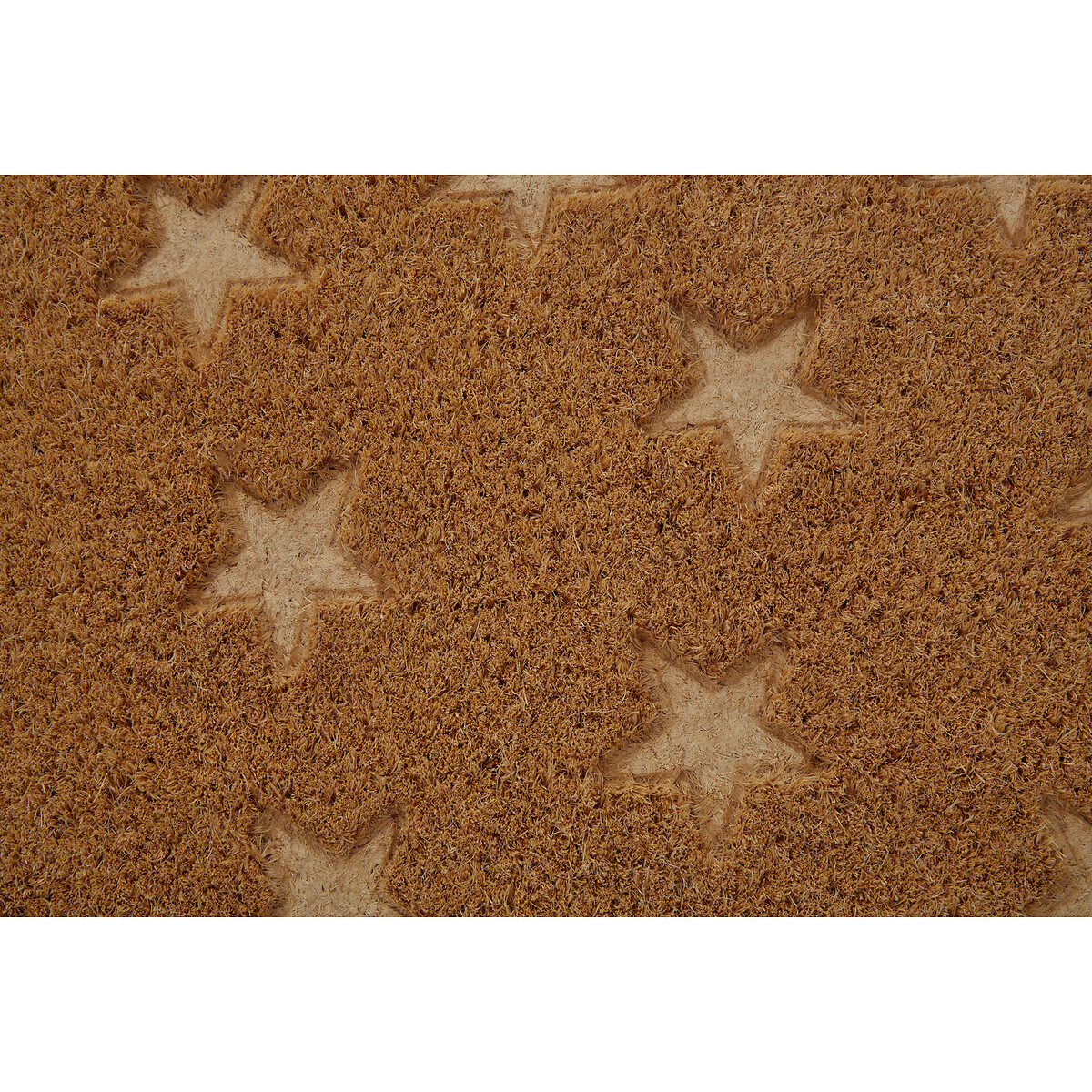Star Embossed Coir Doormat natural, SO'HOME